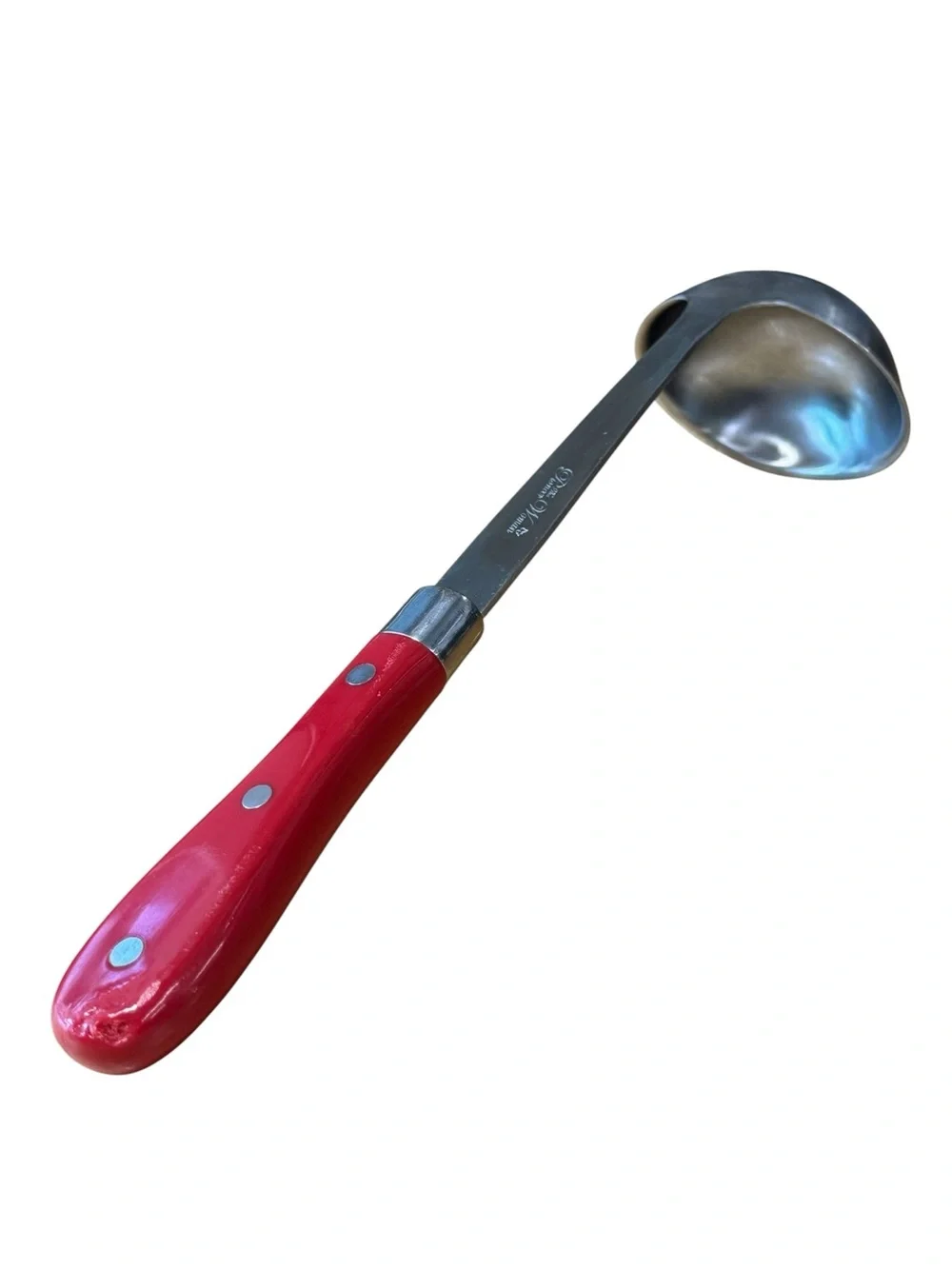 The Pioneer Woman Red & Stainless Melamine Ladle 13.5”x3.5